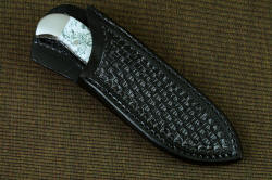 "Menkar" sheathed view, black basketweave sheath 