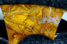 Polvadera jasper is a hard, tough Jasper that takes a high vitreous polish