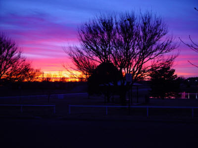 Sunset at Shop