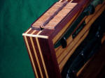 Red Lauan (Philippine Mahogany) hinge and display case, with Rock Maple