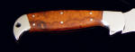 Thuya Burl hardwood knife handle